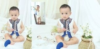 Phim trường 9X có rất nhiều không gian chụp ảnh cho bé